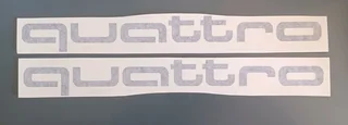 Audi Quattro side decals - Set off 2