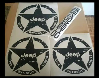 Jeep Cherokee Decals graphics / vinyl cut stickers kits