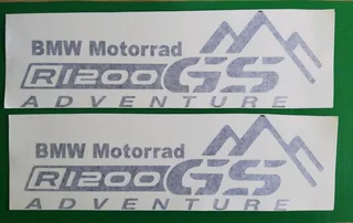 BMW R1200 GS pannier decals stickers / vinyl cut graphics
