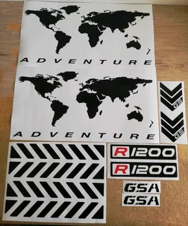 BMW R1200 GS pannier decals stickers / vinyl cut graphics