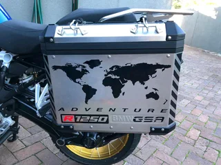 BMW R1200 GS pannier decals stickers / vinyl cut graphics