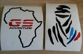 BMW R1200 GS pannier decals stickers / vinyl cut graphics