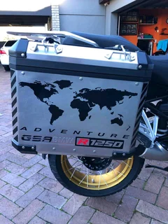BMW R1200 GS pannier decals stickers / vinyl cut graphics