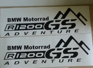 BMW R1200 GS pannier decals stickers / vinyl cut graphics