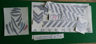 BMW R1200 GS pannier decals stickers / vinyl cut graphics