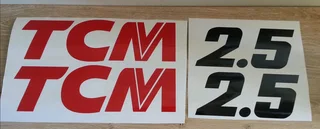 2018 TCM Forklift decals stickers graphics kits