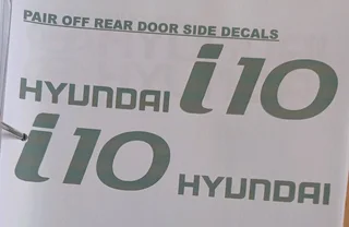 Pair off Hyundai side stickers decals graphics