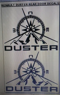 Renault Duster door stickers decals / vinyl cut graphics