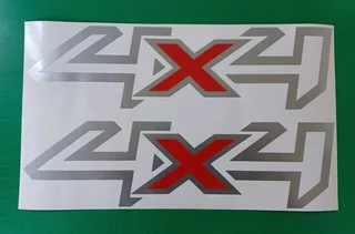 Pair of Ford Ranger 4X4 decals stickers / vinyl cut graphics