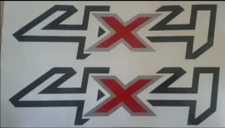 Pair of Ford Ranger 4X4 decals stickers / vinyl cut graphics
