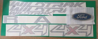 Pair of Ford Ranger 4X4 decals stickers / vinyl cut graphics