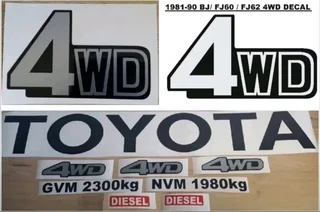 1979 Toyota Land Cruiser decals sticker kits