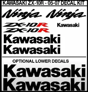 2008 Kawasaki ZX 10R stickers decals vinyl graphics kits