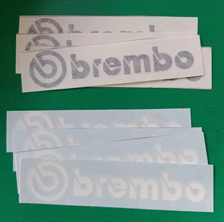Set off 8 Brembo caliper stickers decals