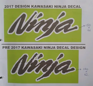 Pair Off 2017 Kawasaki Ninja Stickers Decals Vinyl Graphics