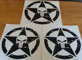 Punisher vehicle decals stickers