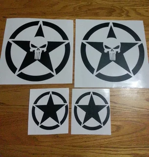 Punisher vehicle decals stickers