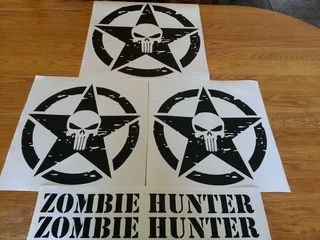 Punisher vehicle decals stickers