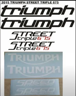2010 Triumph Speed Triple 1050 vinyl cut sticker kit
