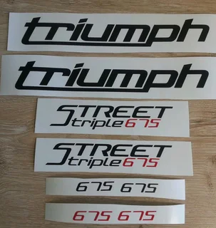 2010 Triumph Speed Triple 1050 vinyl cut sticker kit