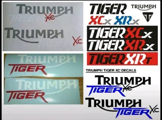 Triumph Tiger / Tiger XC stickers decals / vinyl cut graphics sets
