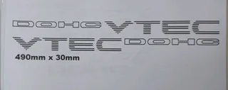 Honda VTEC DOHC &amp; SOHC side decals graphics stickers