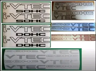 Honda VTEC DOHC & SOHC side decals graphics stickers