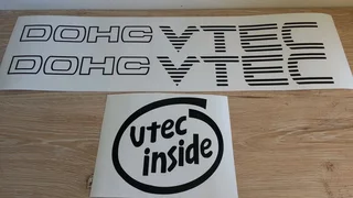 Honda VTEC DOHC &amp; SOHC side decals graphics stickers