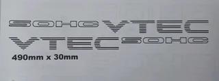 Honda VTEC DOHC &amp; SOHC side decals graphics stickers