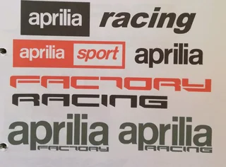 Aprilia RS 125 decals stickers / vinyl cut graphics sets