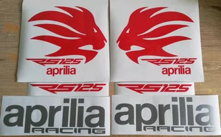 Aprilia RS 125 decals stickers / vinyl cut graphics sets