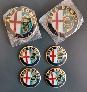 Alfa Romeo bonnet boot emblem badge - 74mm
