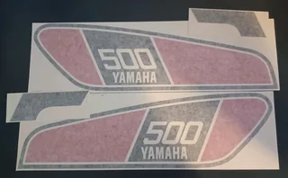 1976 - 82 Yamaha XT 500 tank / side cover decals stickers vinyl cut gr