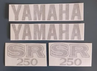 1976 - 82 Yamaha XT 500 tank / side cover decals stickers vinyl cut gr