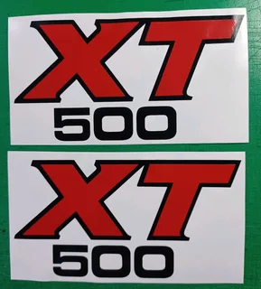 1976 - 82 Yamaha XT 500 tank / side cover decals stickers vinyl cut gr