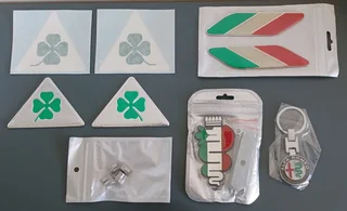 Alfa Romeo bonnet boot emblem badge. Size 74mm diameter