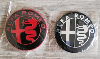 Alfa Romeo bonnet boot emblem badge. Size 74mm diameter