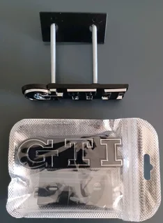 Volkswagen VW GTI grille badge emblem.