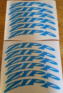 ZIPP bicycle wheel set rim decals stickers kits