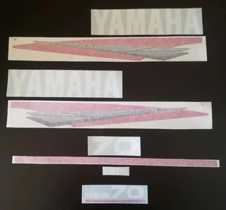 Yamaha 80 HP 2 stroke outboard motor cowl decals stickers / viny cut g
