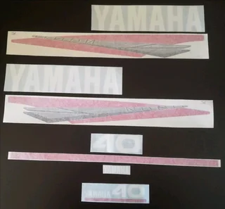 Yamaha 80 HP 2 stroke outboard motor cowl decals stickers / viny cut g