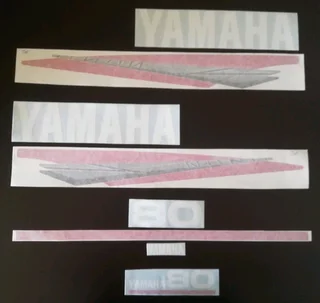 Yamaha 80 HP 2 stroke outboard motor cowl decals stickers / viny cut g