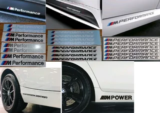BMW M performance side sill vinyl cut decals stickers - OEM sizes
