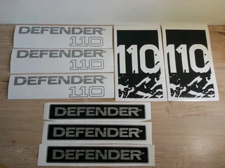 Land Rover Defender 130 decals graphics vinyl cut stickers kits