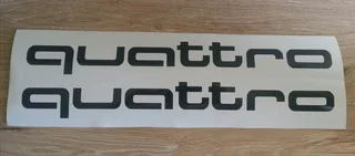 Audi Quattro decals graphics - Pair off