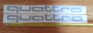 Audi Quattro decals graphics - Pair off