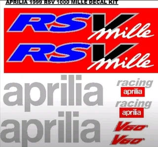 Aprilia RSV Mille decals stickers / vinyl cut graphics kits