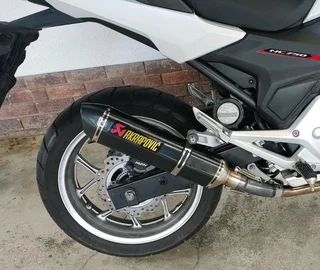 Aluminium motorcycle exhaust plate decals / metal stickers / badges.