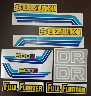 1982 Suzuki DR 500S decals stickers vinyl cut graphic set