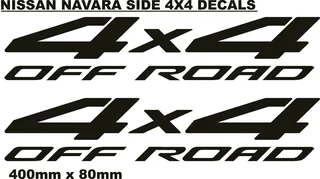 Pair off Nissan Navara NP 300 rear side decals / vinyl cut stickers /